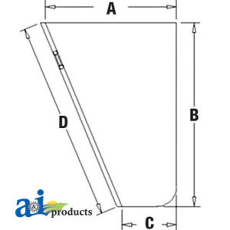 A & I PRODUCTS Glass, Door 66" x46" x4.5" A-AH168703